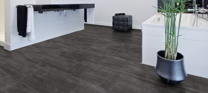 Designboden in Waschraum