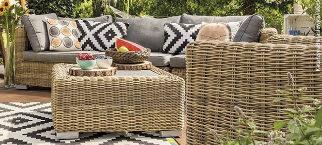 Gartenmöbel aus Rattan