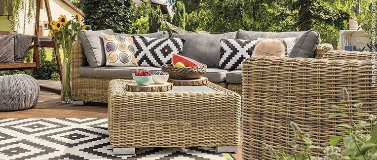 Gartenmöbel aus Rattan