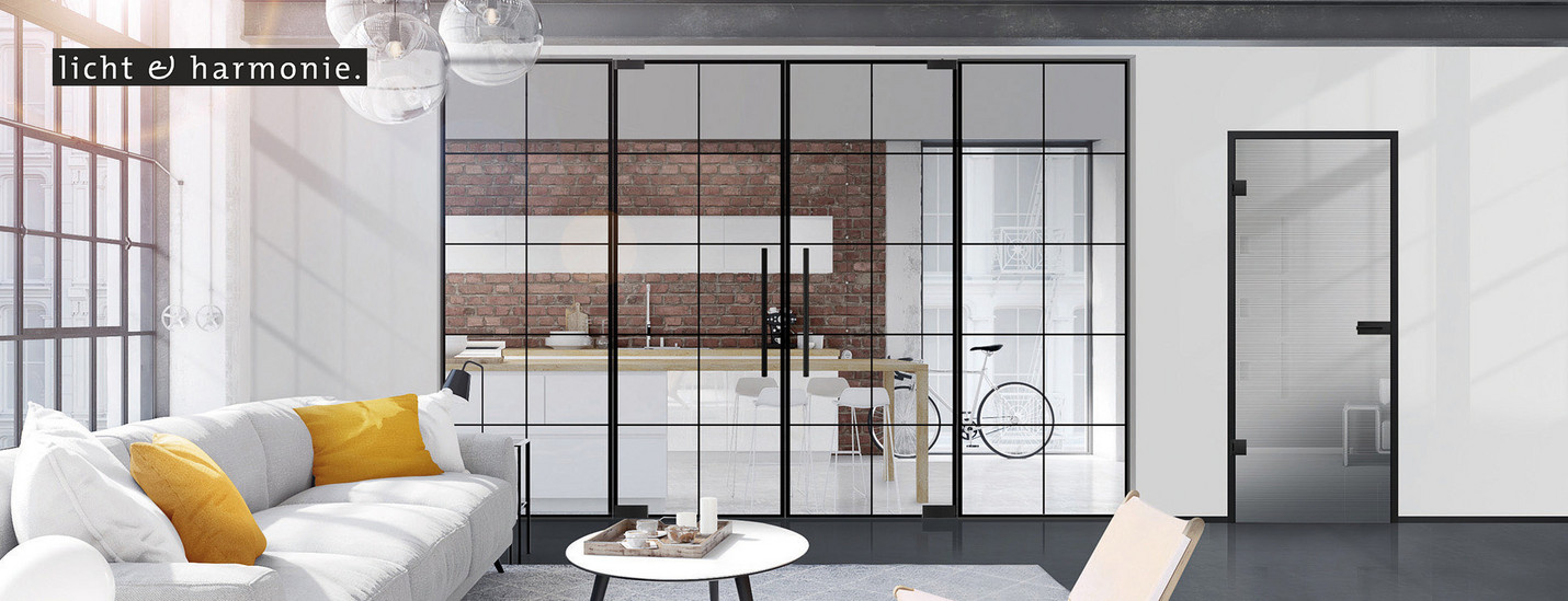 moderne Lofttür, raumhoch