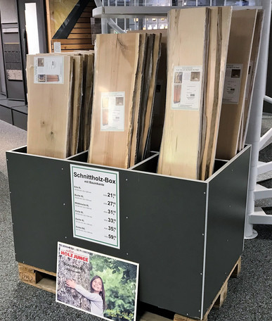 Laubholzbretter mit Baumkante jetzt neu bei Holz Junge