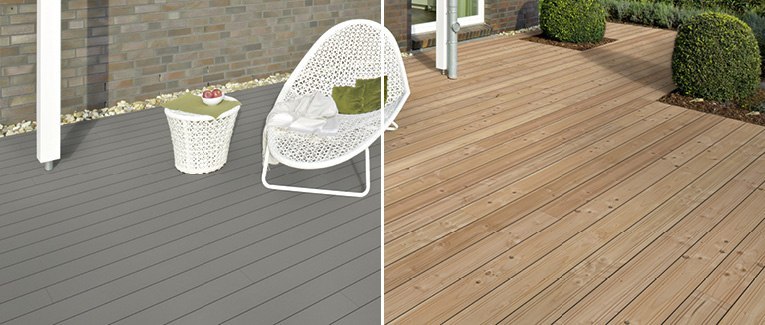 Terrassendielen-Werkstoffe im Vergleich: Holz oder WPC?